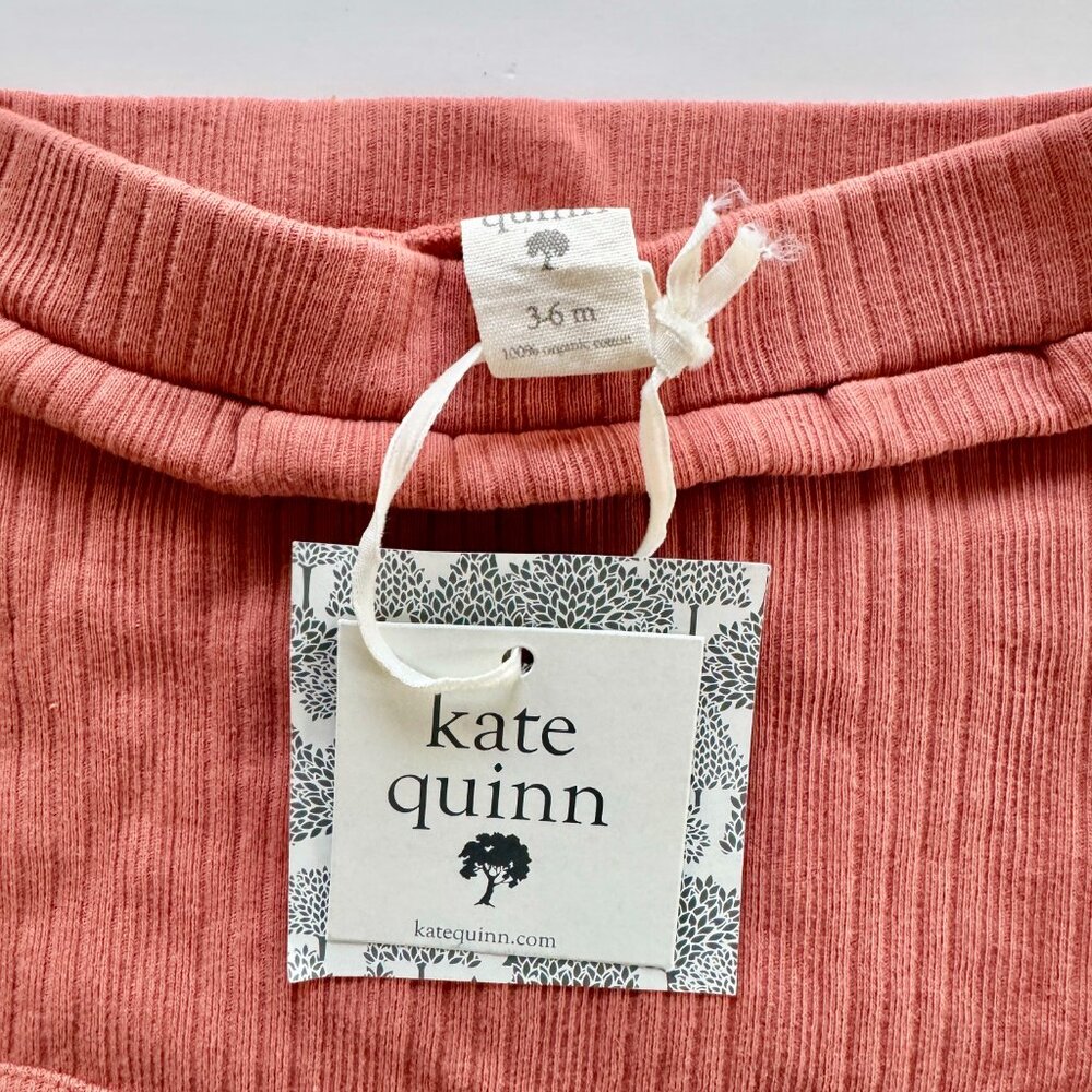 Kate Quinn Ruffle Bloomer | Ruffle Back, Ribbed | Terracotta | 3–6M | NWT - Picture 3 of 4